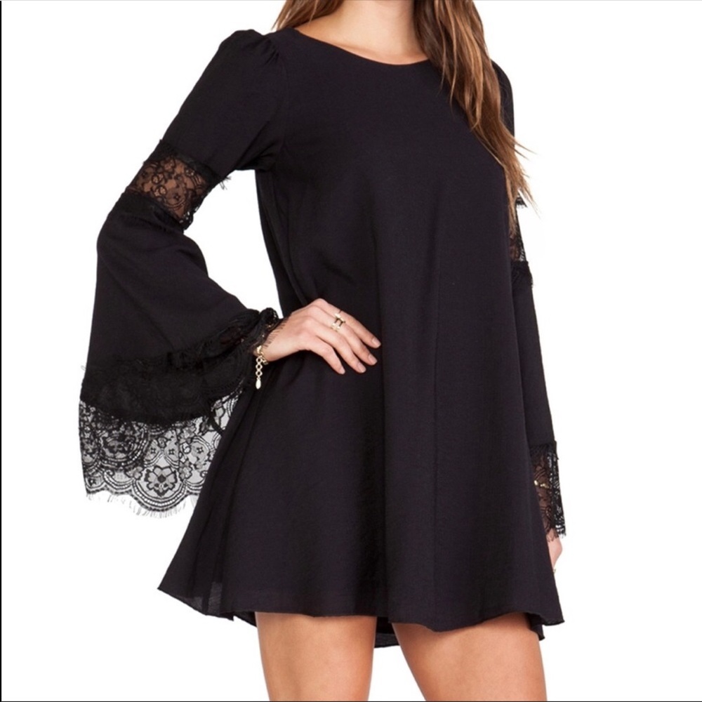 For Love & Lemons Festival Dress in Black